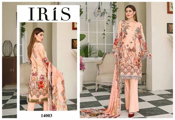 Iris 14 Ready Made Ethnic Wear Cotton Karachi Latest Dress Collection